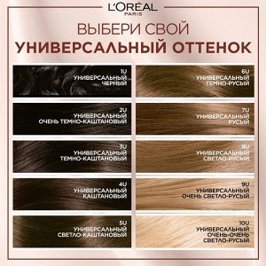 LOREAL Краска для волос без аммиака Лореаль &quot;Excellence Creme Универсальные Нюдовые Оттенки&quot;, оттенок 7U, универсальный русый