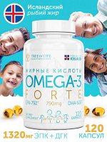 TREE OF LIFE OMEGA 3 FORTE+ Омега 3 1350 мг для детей от 3х лет, 120 капс