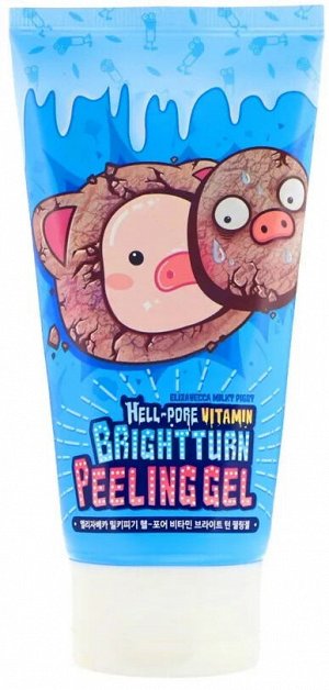 Пилинг-гель скатка для лица глубоко очищающая витаминизированная Elizavecca Hell pore vitamin peelin
