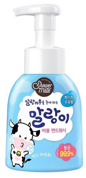 Средство для мытья рук с молочным ароматом Shower Mate Malang Cow white 300 мл, бутылка