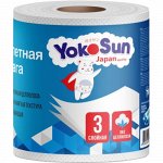 YokoSun Туалетная бумага трехслойная, 40 м. 10/60 5562