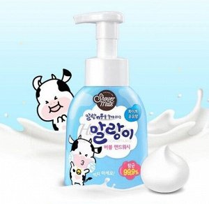 Средство для мытья рук с молочным ароматом Shower Mate Malang Cow white 300 мл, бутылка