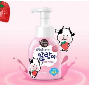 Средство для мытья рук с ароматом клубничного молока Shower Mate Malang Cow Strawberry 300 мл, бутыл