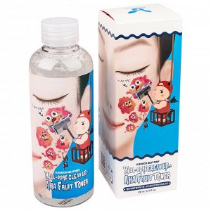 Тоник-пилинг на основе фруктовых кислот Elizavecca Hell pore clean up aha fruit toner 200мл