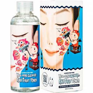 Тоник-пилинг на основе фруктовых кислот Elizavecca Hell pore clean up aha fruit toner 200мл