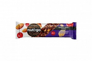 «Nut&Go», батончик Миндаль, арахис, клюква, 50 г (упаковка 18 шт.)