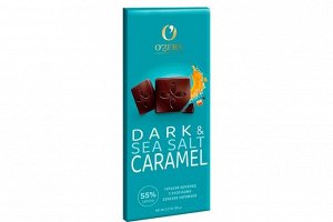 «O'Zera», горький шоколад Dark&Sea salt caramel, 90 г