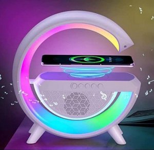 Akuma Портативная колонка-радио 4in1 Night Cool с беспроводной зарядкой 15W и RGB подсветкой и ночником