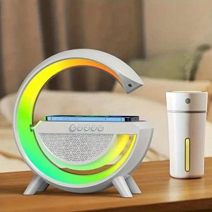 Akuma Портативная колонка-радио 4in1 Night Cool с беспроводной зарядкой 15W и RGB подсветкой и ночником