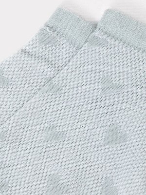 Носки женские короткие серого оттенка с рисунком сердечек (1 упаковка по 5 пар)
