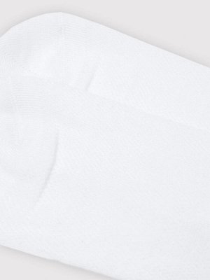 Короткие носки женские в белом цвете с рисунком в виде сердец (1 упаковка по 5 пар)