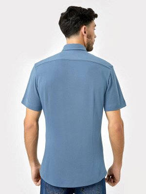 Мужская рубашка синего цвета