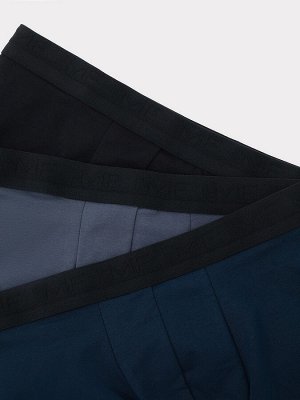 Комплект трусов мужских боксеров (3 шт.) темно-синих и серых цветах