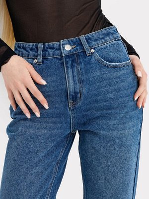 Брюки женские джинсовые в синем цвете