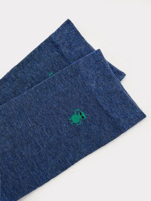 Носки мужские синие с рисунком в виде гуманоида (1 упаковка по 5 пар)