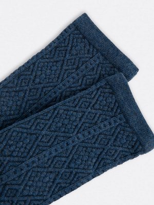 Носки женские шерстяные синие (1 упаковка по 5 пар)