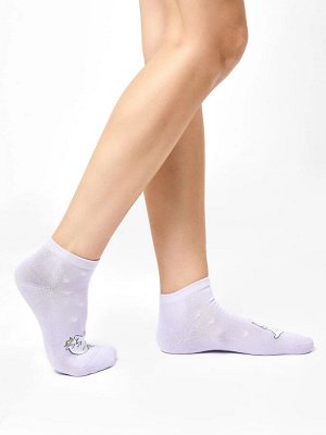 Высокие женские носки с плюшевым следом светло-лавандового цвета (1 упаковка по 5 пар)