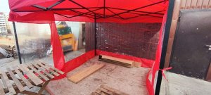Палатка-шатер торговая 3м х 3м со стенками