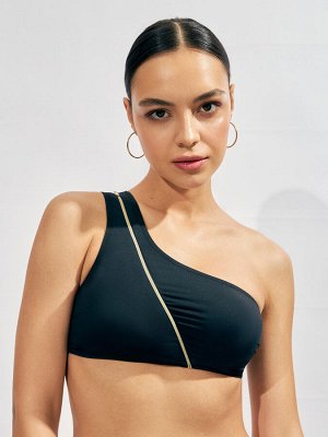 Бюстгальтер купальный жен.Bralette Zipper черный