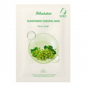 JMSolution Маска тканевая для лица ревитализирующая с зелёным виноградом Mask Plansynergy Essential Green Grape, 30 мл