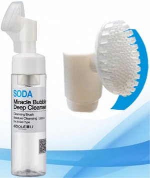 Privia Пенка для умывания для лица и тела Aboutu Soda Miracle Bubble Deep Cleanser, 200 мл