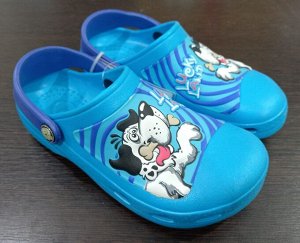 Обувь детская пляжная сабо для мальчика цвет Голубой