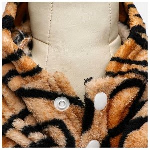 Куртка "Тигрёнок" с капюшоном, размер S (ДС 25 см, ОГ 35 см, ОШ 25 см)