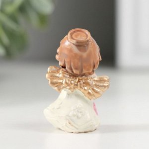 Фигурка полистоун «Ангел с цветочком», 2x2.5x4 см, МИКС
