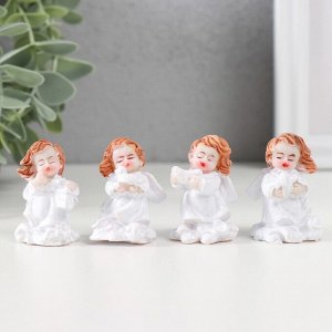 Фигурка полистоун «Ангел в белом на облаке», 2.3x2.5x4 см, МИКС