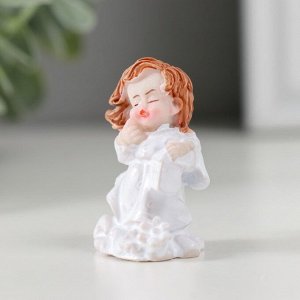 Фигурка полистоун «Ангел в белом на облаке», 2.3x2.5x4 см, МИКС