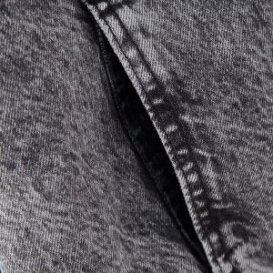Женская джинсовая куртка-рубашка, с декором, серый