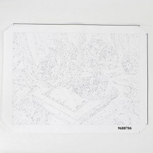 Картина по номерам в тубусе «Пионы с книгой», 30 х 40 см