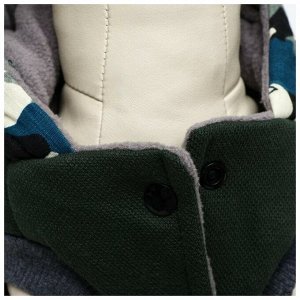 Куртка для собак, L (ДС 30 см, ОШ 29 см, ОГ 44 см), тёмно-зелёная