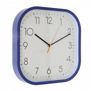 LADECOR CHRONO Часы настенные квадратные, пластик, 30x30x4 см, тикающий ход, 1xАА, арт08-28