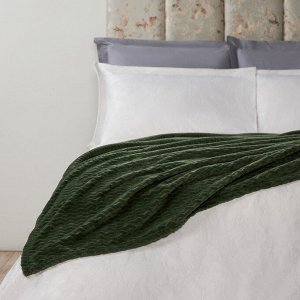 PROVANCE Эвкалипт Плед микрофибра, 180х200см, 300гр/м, зеленый
