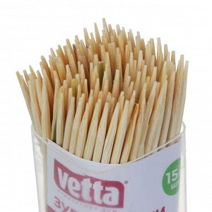 VETTA Зубочистки 150шт, бамбук, пластиковая упаковка