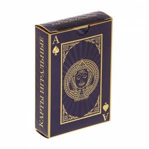 Карты игральные, пластиковые с фольгированным слоем, 54 карты, 2 цвета