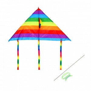 SILAPRO Воздушный змей "Радужный треугольник", 90см, нейлон