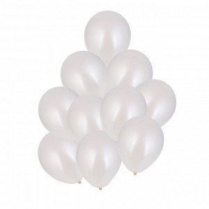 FNtastic Набор шаров цвет металлик, 10 шт, 12" белый перламутр