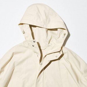 UNIQLO - стильный плащ с капюшоном - 30 NATURAL