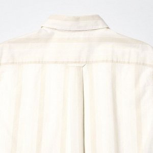 UNIQLO - свободная длинная рубашка в полоску - 30 NATURAL