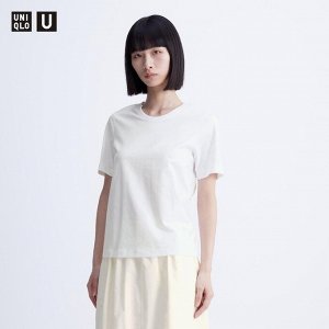 UNIQLO - футболка из хлопка Supima - 00 WHITE