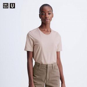 UNIQLO - футболка из хлопка Supima - 10 PINK