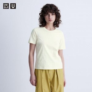 UNIQLO - футболка из хлопка Supima - 40 CREAM