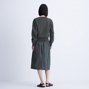 UNIQLO - объемная юбка ниже колен - 07 GRAY