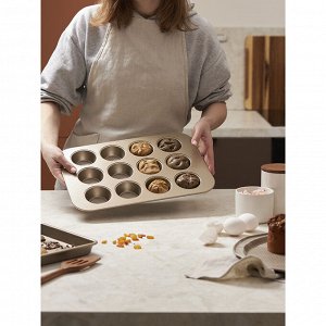 Форма для приготовления кексов и пирожных Bake Masters, 40х28 см