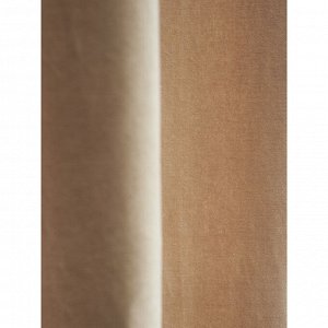 Штора из хлопкового бархата бежевого цвета из коллекции Essential, 150х290 см