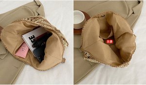 Сумка Видео: https-//www.modernbag.ru/media/upload/%D0%BD%D0%B0%D0%B1%D0%BE%D1%80%201/BG-S-105.mp4	

Плетеная соломенная сумка
Размер: см.фото&nbsp;