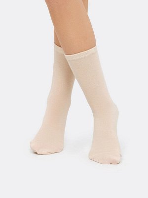 Детские высокие носки нюдового оттенка (1 упаковка по 5 пар)
