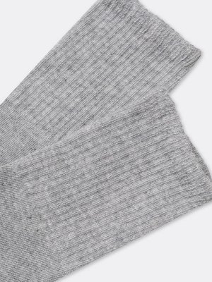 Детские высокие носки в оттенке серый меланж (1 упаковка по 5 пар)